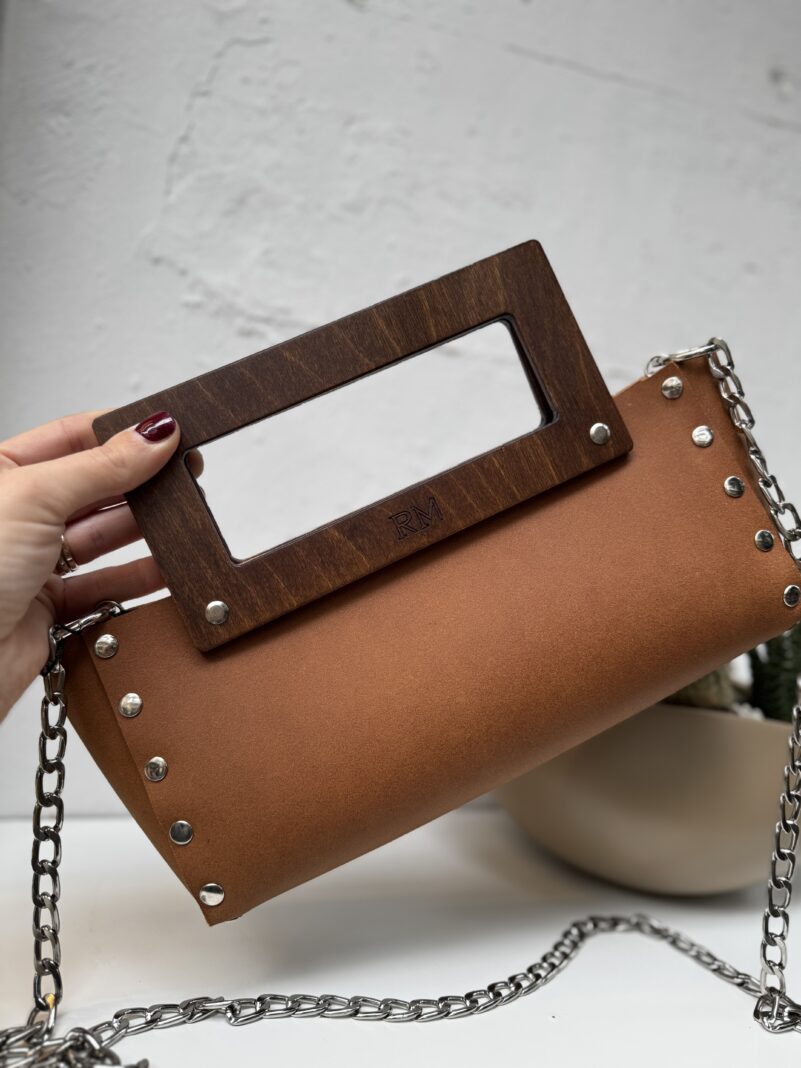 RM Anni leather/wood bag