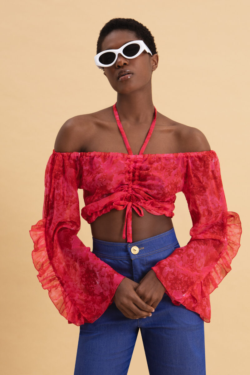 Eveleya RUBY ROSE OFF SHOULDERS TOP