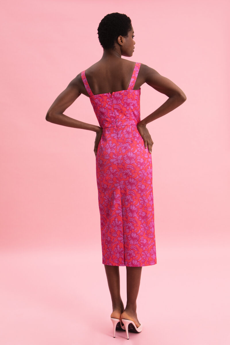 Eveleya FUCHSIA PASSION MIDI DRESS - Image 4
