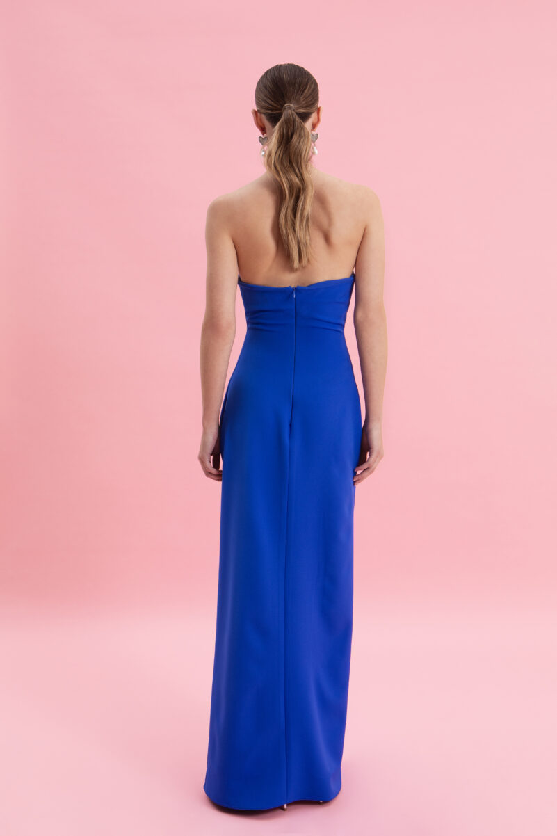 Eveleya ELECTRIC BLUE MUSE MAXI DRESS - Image 4