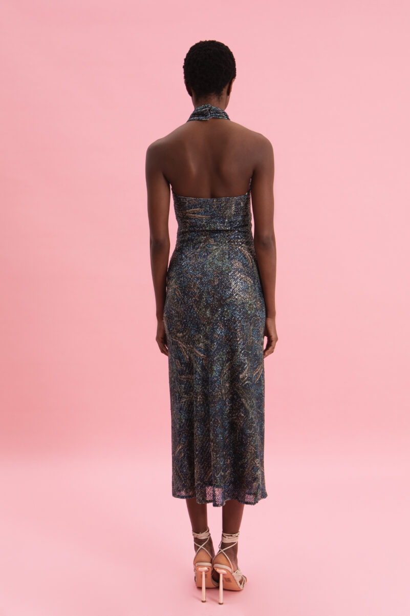 Eveleya MYSTIC FOREST MIDI SEQUINED DRESS - Image 5