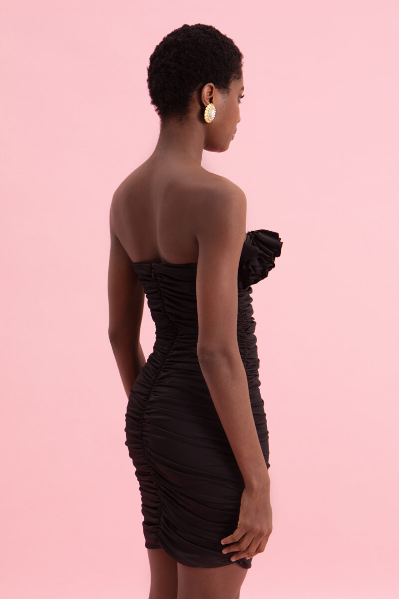 Eveleya BLACK ORCHID MINI SUPER JERSEY DRESS - Image 2