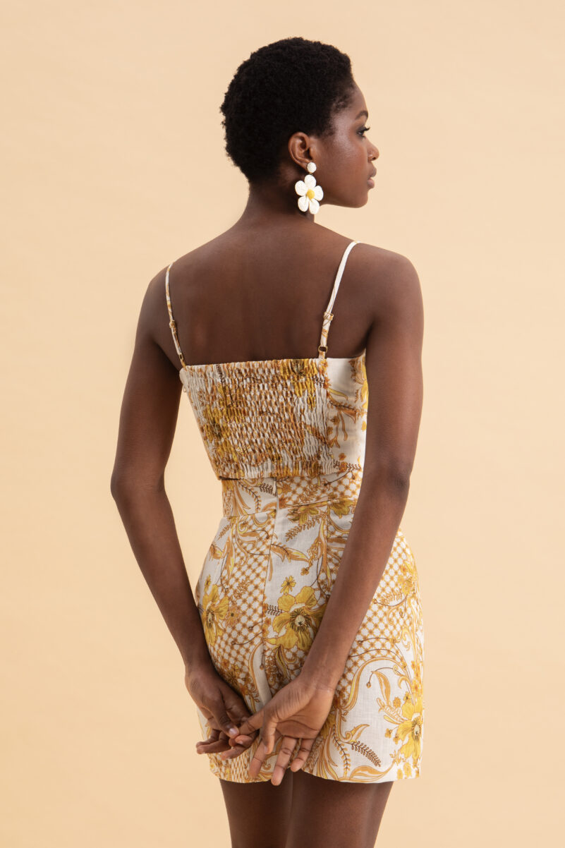 Eveleya MARIGOLD MINI LINEN SKIRT - Image 3