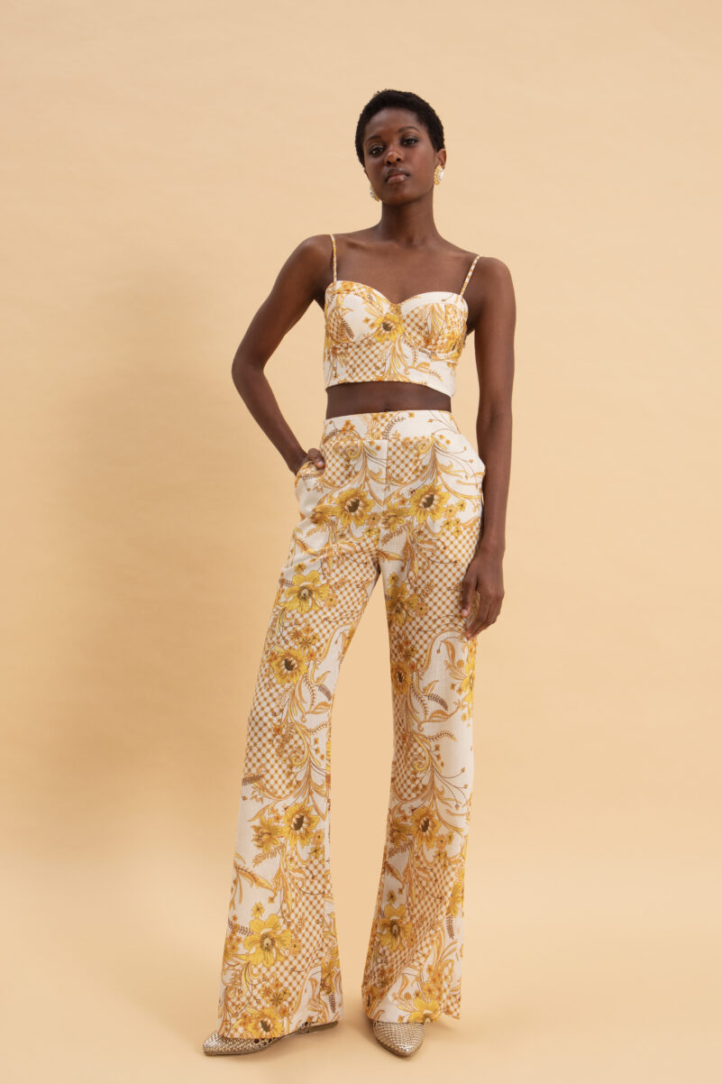 Eveleya MARIGOLD LINEN BUSTIER - Image 2