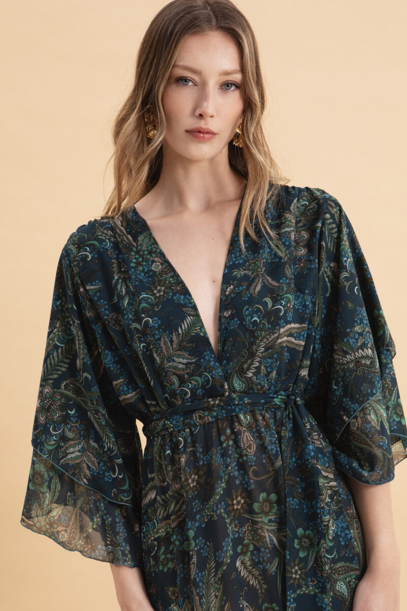 Eveleya MYSTIC FOREST MAXI DRESS WITH RUFFLES - Image 2