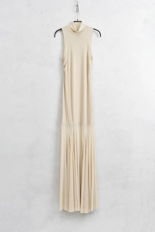 Maxi φόρεμα μπεζ